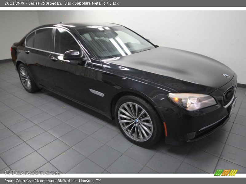 Black Sapphire Metallic / Black 2011 BMW 7 Series 750i Sedan