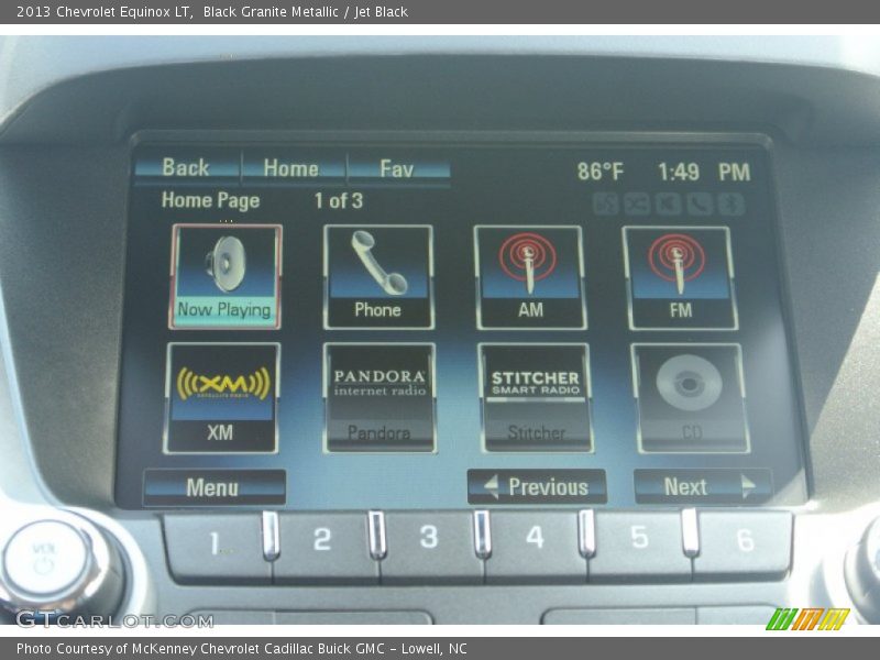 Black Granite Metallic / Jet Black 2013 Chevrolet Equinox LT