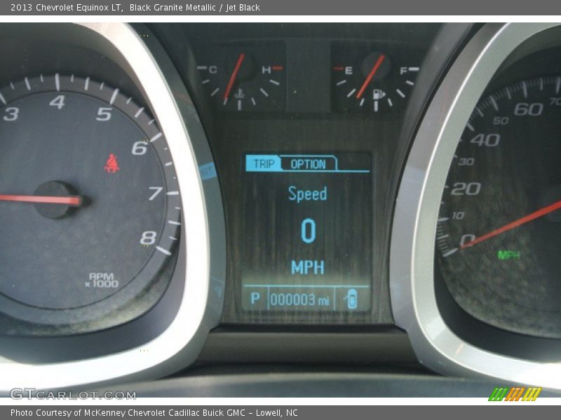 Black Granite Metallic / Jet Black 2013 Chevrolet Equinox LT