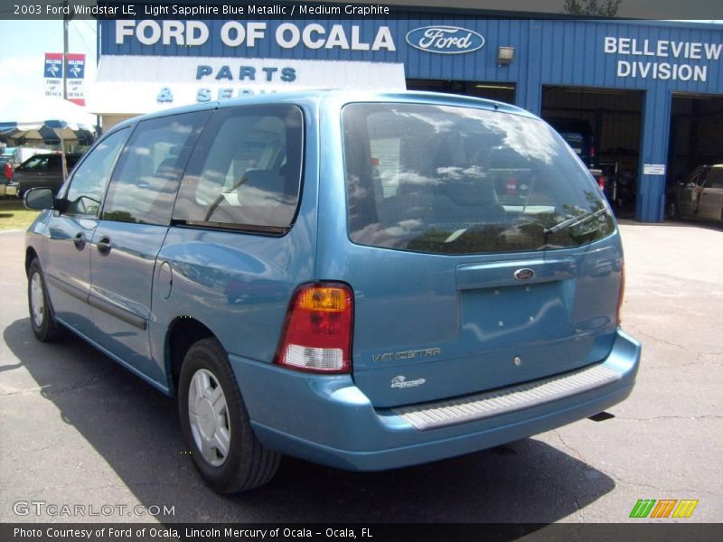 Light Sapphire Blue Metallic / Medium Graphite 2003 Ford Windstar LE