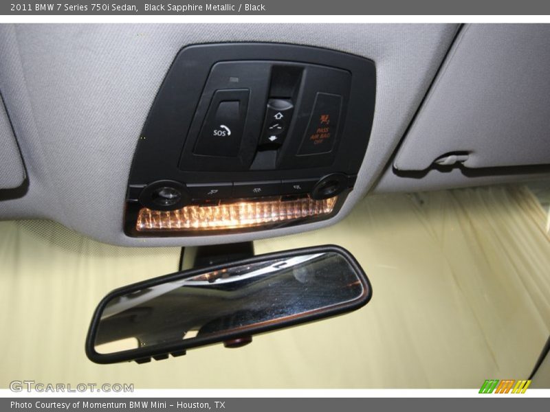 Black Sapphire Metallic / Black 2011 BMW 7 Series 750i Sedan