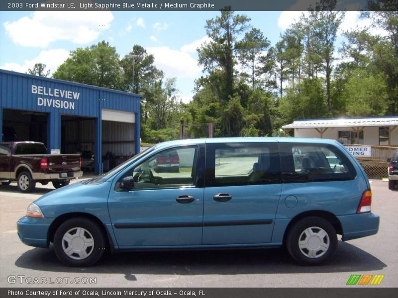 Light Sapphire Blue Metallic / Medium Graphite 2003 Ford Windstar LE