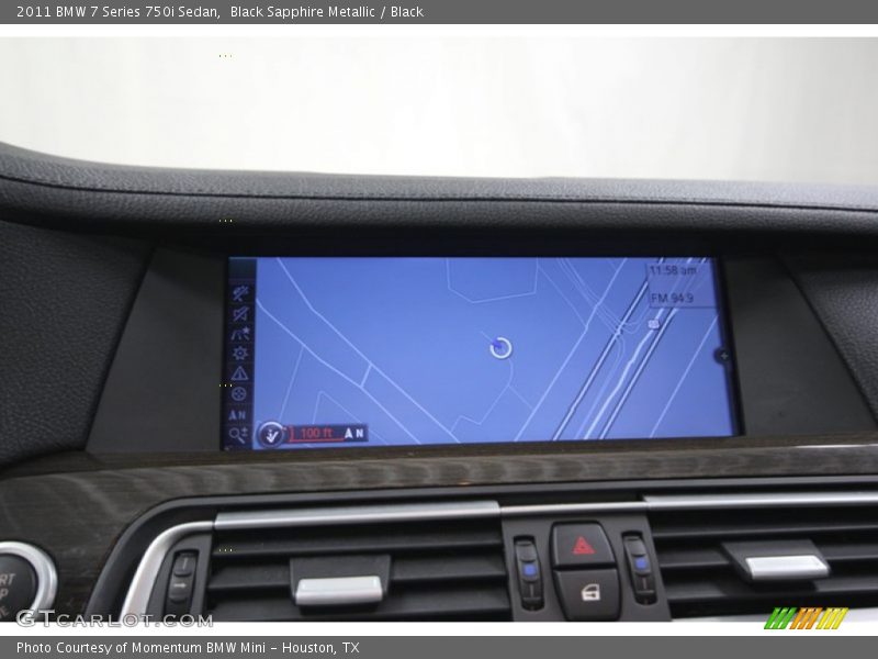 Black Sapphire Metallic / Black 2011 BMW 7 Series 750i Sedan
