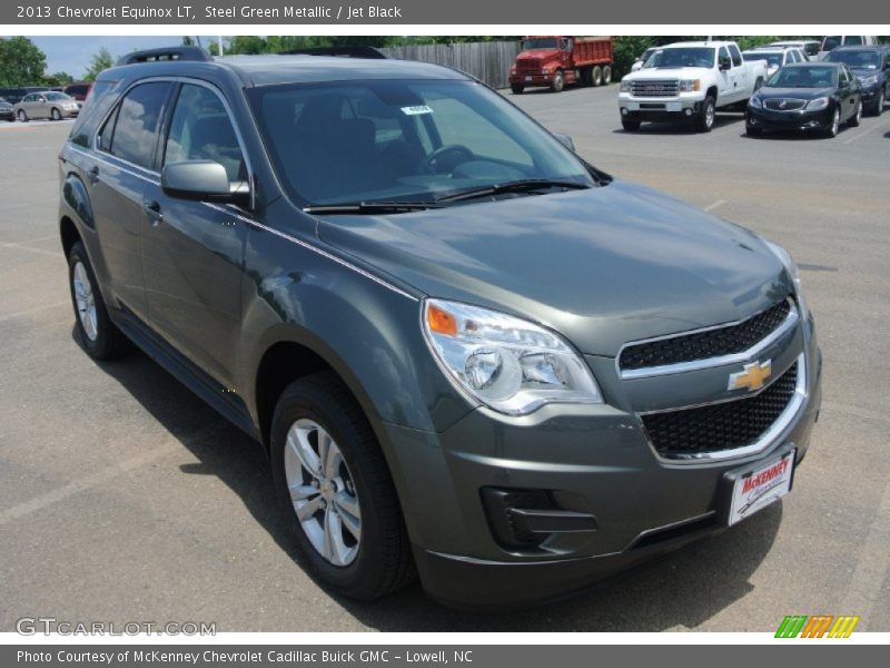 Steel Green Metallic / Jet Black 2013 Chevrolet Equinox LT