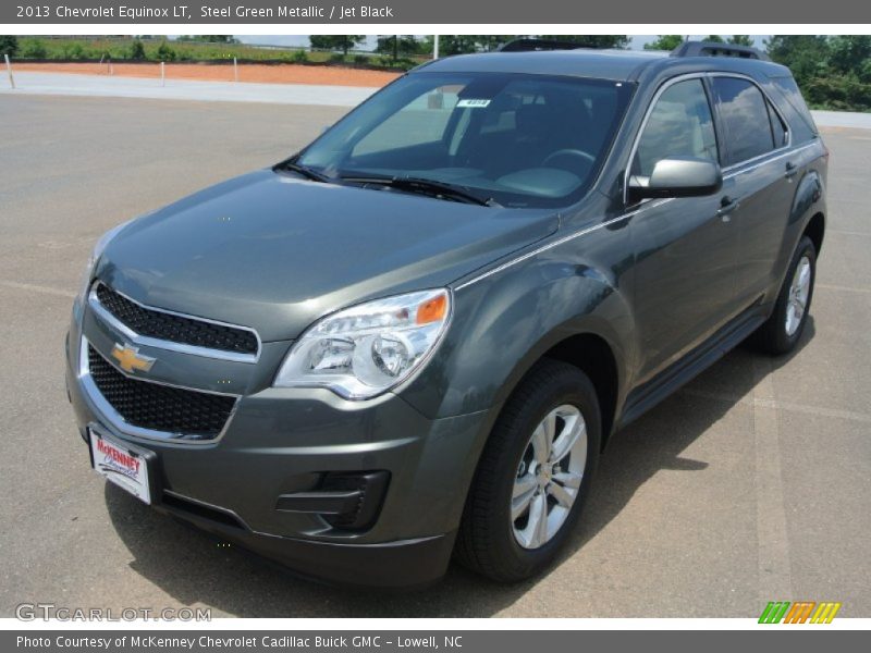 Steel Green Metallic / Jet Black 2013 Chevrolet Equinox LT