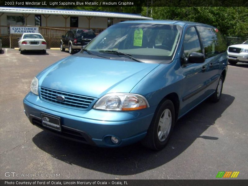 Light Sapphire Blue Metallic / Medium Graphite 2003 Ford Windstar LE