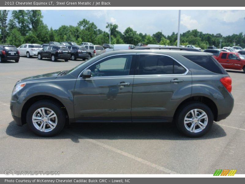 Steel Green Metallic / Jet Black 2013 Chevrolet Equinox LT