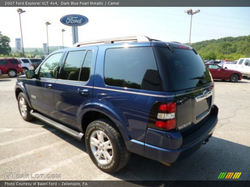 Dark Blue Pearl Metallic / Camel 2007 Ford Explorer XLT 4x4