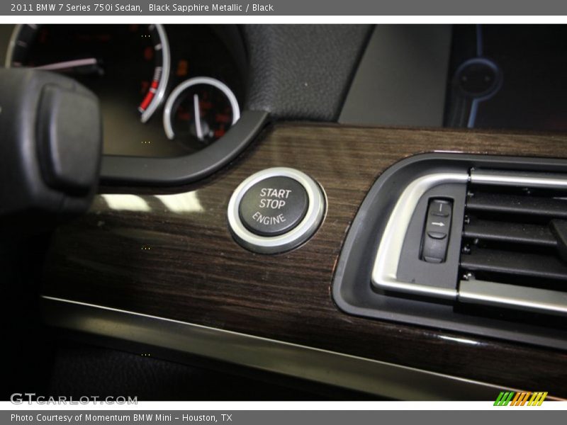Black Sapphire Metallic / Black 2011 BMW 7 Series 750i Sedan