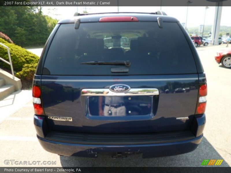 Dark Blue Pearl Metallic / Camel 2007 Ford Explorer XLT 4x4