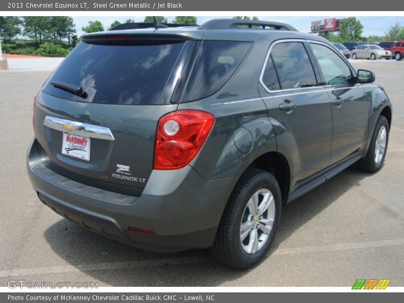 Steel Green Metallic / Jet Black 2013 Chevrolet Equinox LT