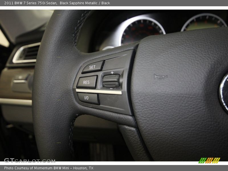 Black Sapphire Metallic / Black 2011 BMW 7 Series 750i Sedan