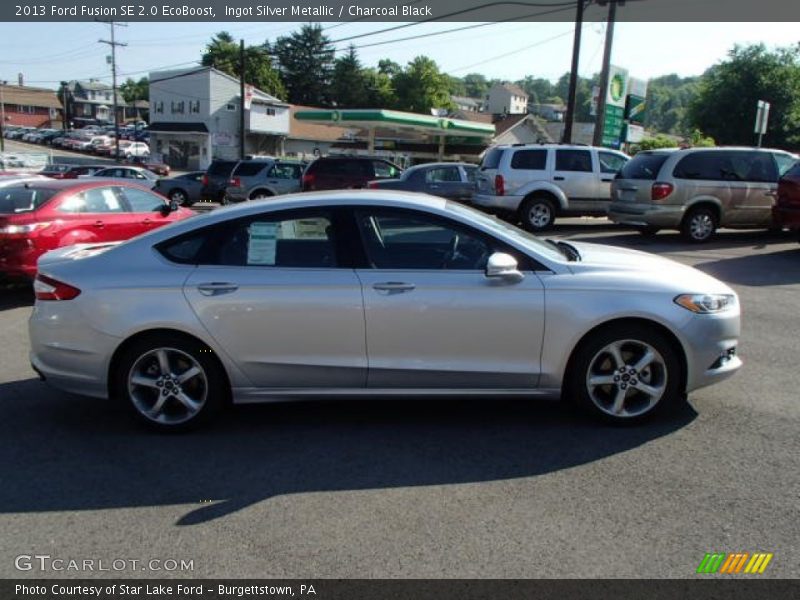 Ingot Silver Metallic / Charcoal Black 2013 Ford Fusion SE 2.0 EcoBoost