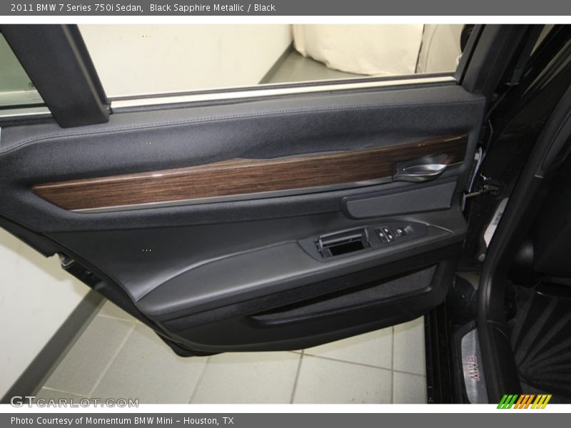 Black Sapphire Metallic / Black 2011 BMW 7 Series 750i Sedan