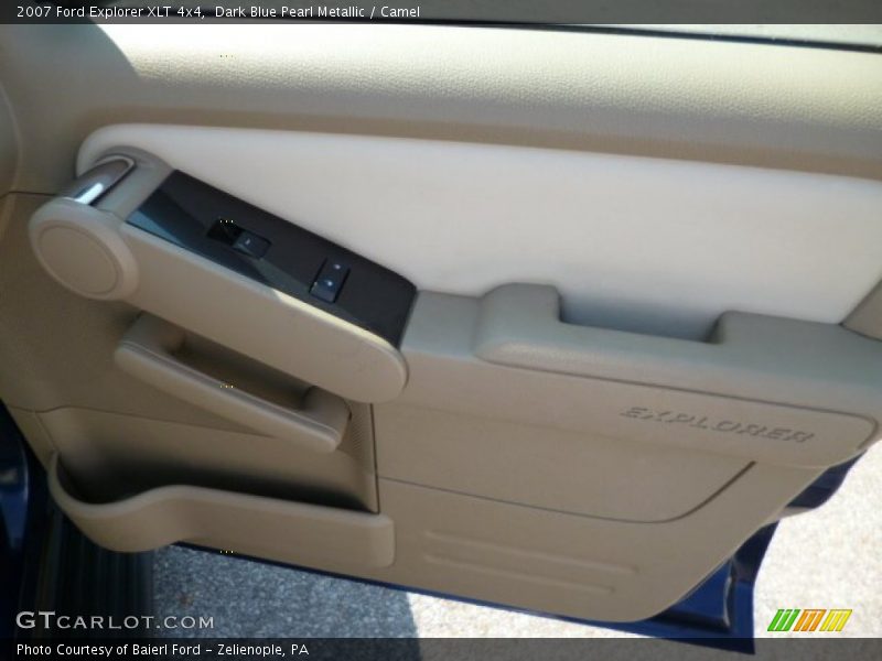 Dark Blue Pearl Metallic / Camel 2007 Ford Explorer XLT 4x4