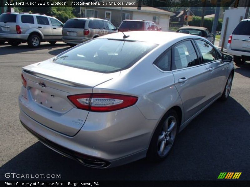 Ingot Silver Metallic / Charcoal Black 2013 Ford Fusion SE 2.0 EcoBoost