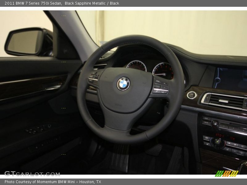 Black Sapphire Metallic / Black 2011 BMW 7 Series 750i Sedan