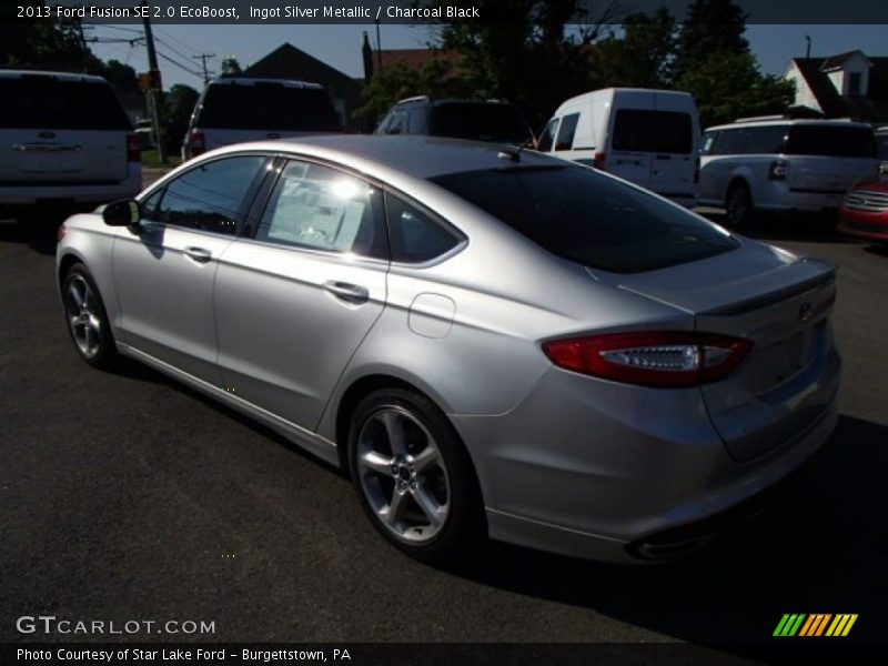 Ingot Silver Metallic / Charcoal Black 2013 Ford Fusion SE 2.0 EcoBoost