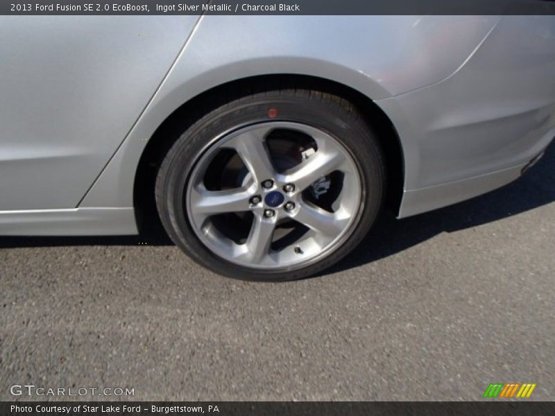 Ingot Silver Metallic / Charcoal Black 2013 Ford Fusion SE 2.0 EcoBoost
