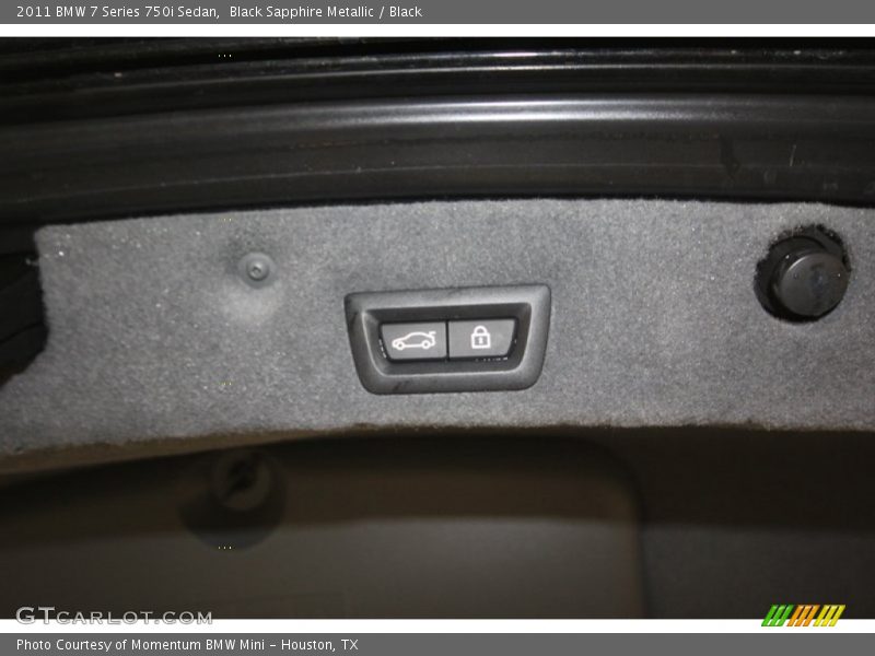 Black Sapphire Metallic / Black 2011 BMW 7 Series 750i Sedan