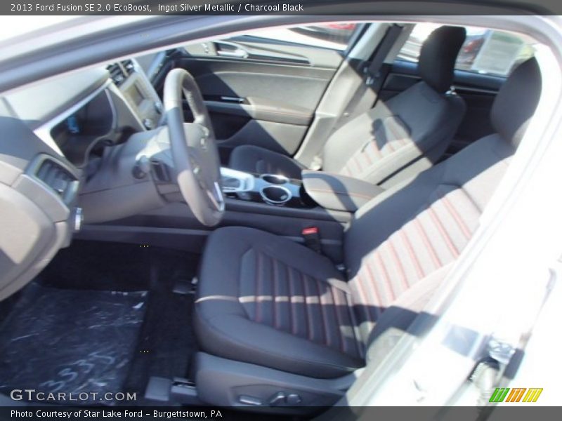Ingot Silver Metallic / Charcoal Black 2013 Ford Fusion SE 2.0 EcoBoost