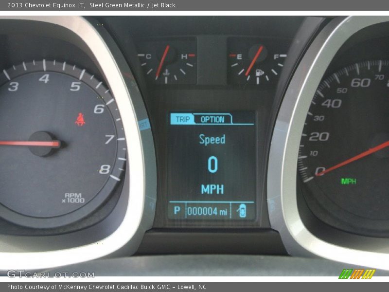 Steel Green Metallic / Jet Black 2013 Chevrolet Equinox LT