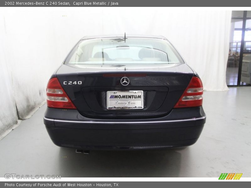 Capri Blue Metallic / Java 2002 Mercedes-Benz C 240 Sedan