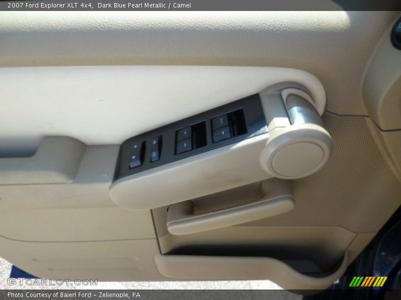 Dark Blue Pearl Metallic / Camel 2007 Ford Explorer XLT 4x4