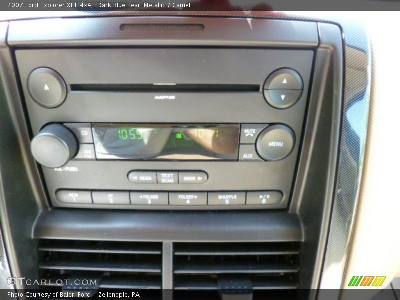 Dark Blue Pearl Metallic / Camel 2007 Ford Explorer XLT 4x4