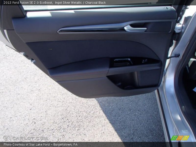 Ingot Silver Metallic / Charcoal Black 2013 Ford Fusion SE 2.0 EcoBoost
