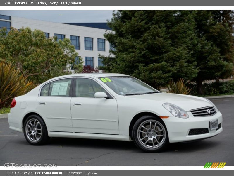 Ivory Pearl / Wheat 2005 Infiniti G 35 Sedan