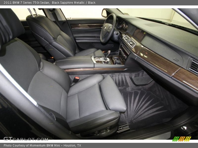 Black Sapphire Metallic / Black 2011 BMW 7 Series 750i Sedan