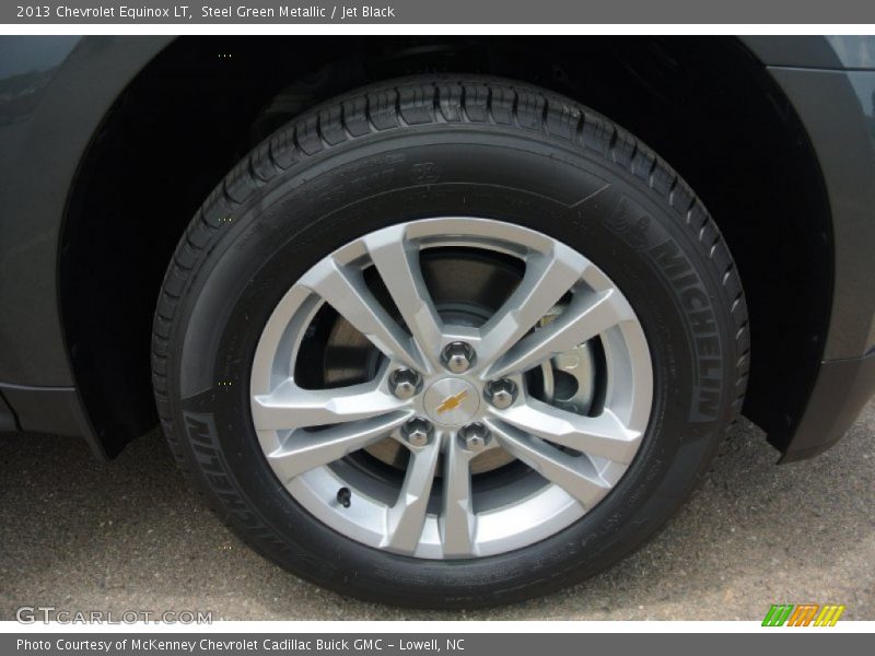 Steel Green Metallic / Jet Black 2013 Chevrolet Equinox LT