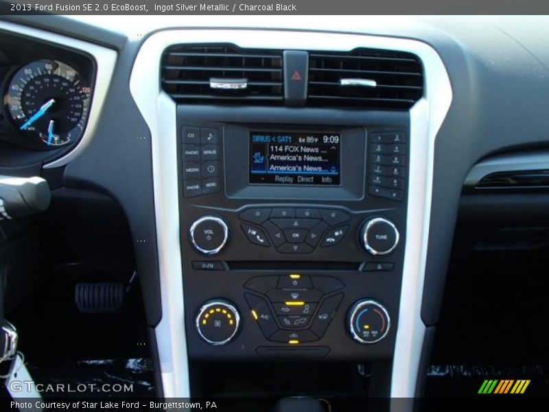 Ingot Silver Metallic / Charcoal Black 2013 Ford Fusion SE 2.0 EcoBoost