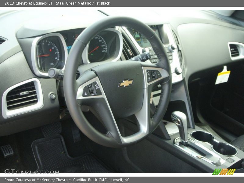 Steel Green Metallic / Jet Black 2013 Chevrolet Equinox LT