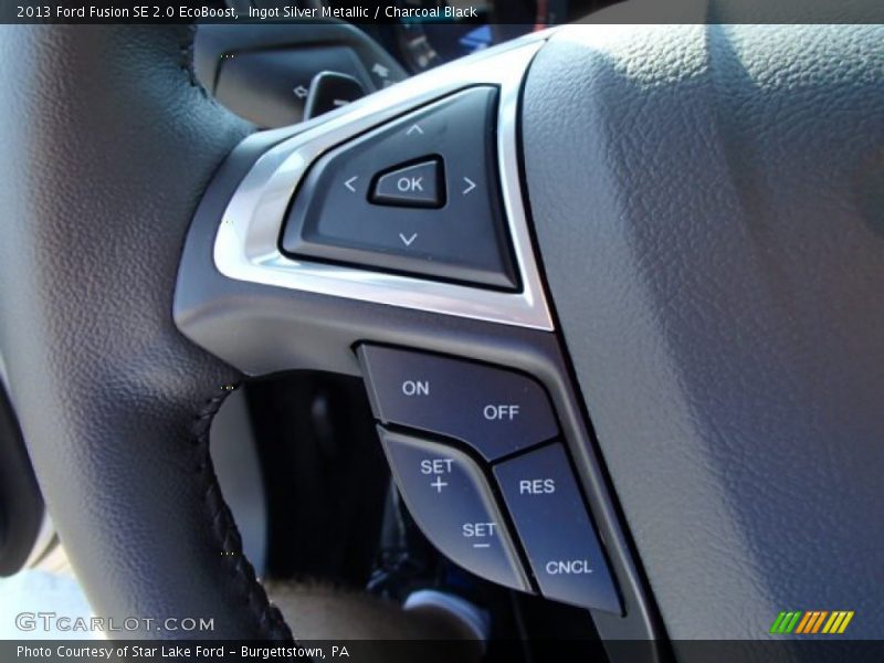 Ingot Silver Metallic / Charcoal Black 2013 Ford Fusion SE 2.0 EcoBoost