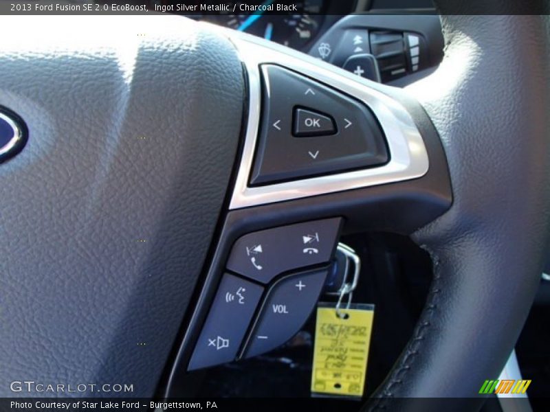 Ingot Silver Metallic / Charcoal Black 2013 Ford Fusion SE 2.0 EcoBoost
