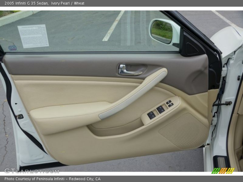 Ivory Pearl / Wheat 2005 Infiniti G 35 Sedan