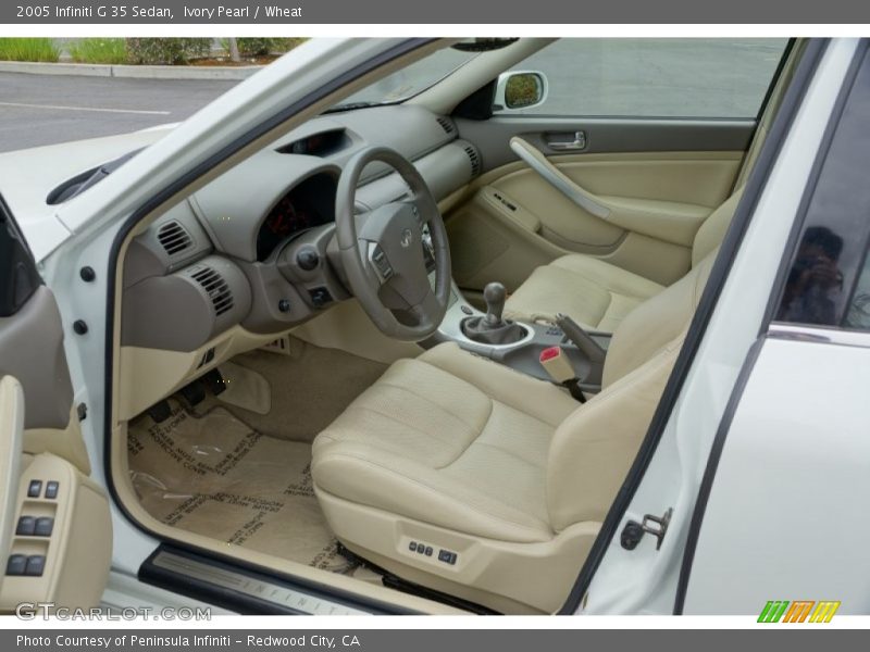 Ivory Pearl / Wheat 2005 Infiniti G 35 Sedan