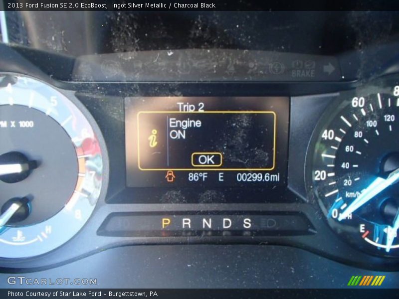 Ingot Silver Metallic / Charcoal Black 2013 Ford Fusion SE 2.0 EcoBoost