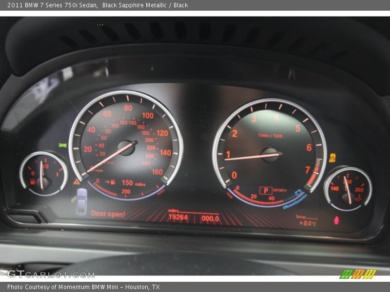 Black Sapphire Metallic / Black 2011 BMW 7 Series 750i Sedan