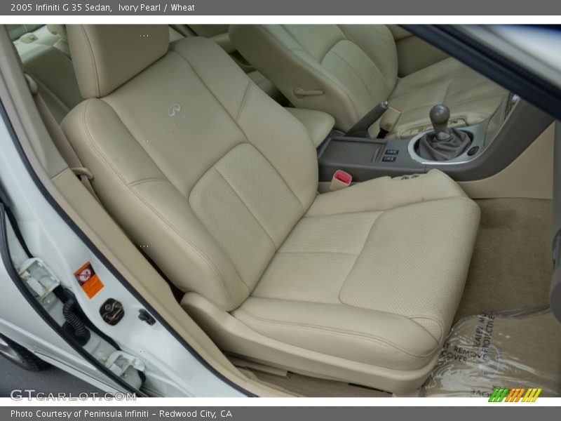 Ivory Pearl / Wheat 2005 Infiniti G 35 Sedan