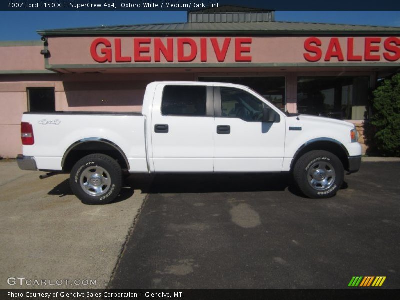 Oxford White / Medium/Dark Flint 2007 Ford F150 XLT SuperCrew 4x4