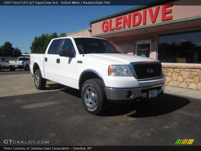 Oxford White / Medium/Dark Flint 2007 Ford F150 XLT SuperCrew 4x4