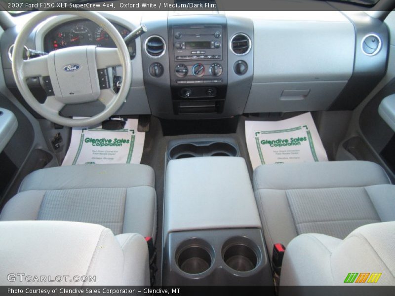 Oxford White / Medium/Dark Flint 2007 Ford F150 XLT SuperCrew 4x4