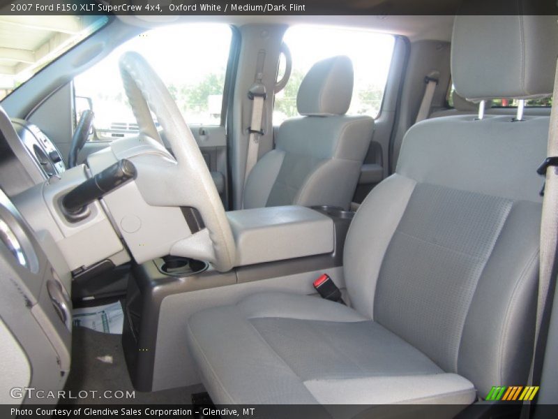 Oxford White / Medium/Dark Flint 2007 Ford F150 XLT SuperCrew 4x4