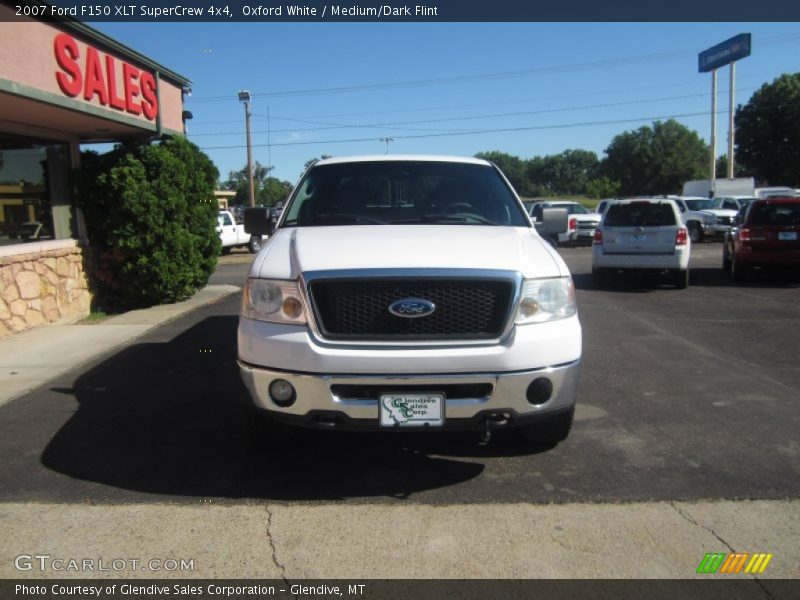 Oxford White / Medium/Dark Flint 2007 Ford F150 XLT SuperCrew 4x4