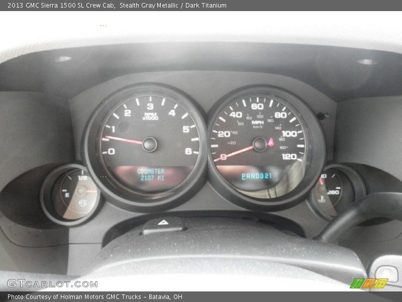 Stealth Gray Metallic / Dark Titanium 2013 GMC Sierra 1500 SL Crew Cab