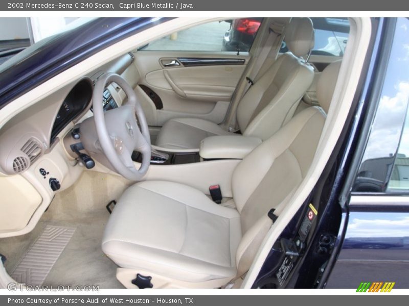 Front Seat of 2002 C 240 Sedan