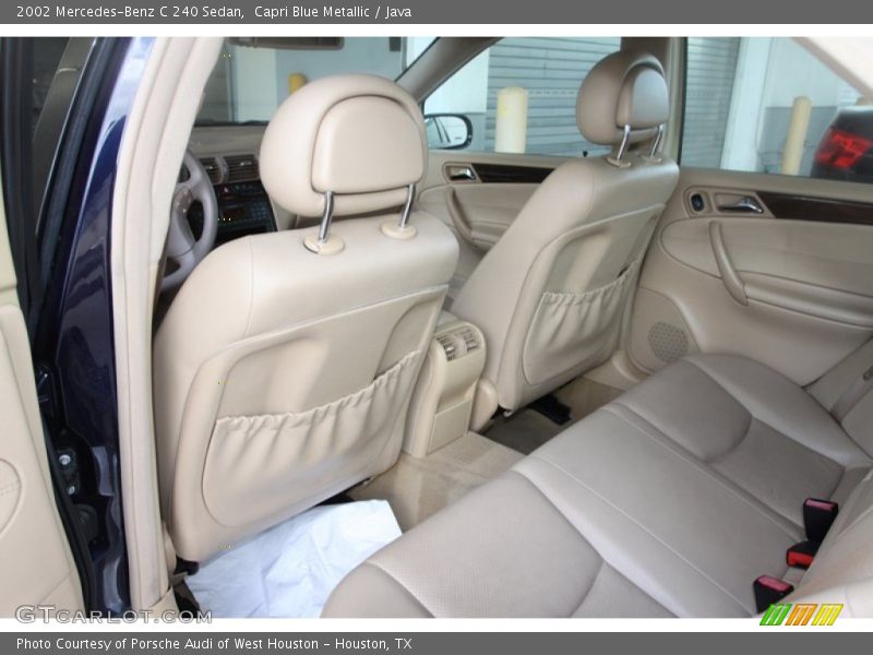 Rear Seat of 2002 C 240 Sedan
